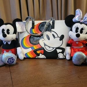 Loungefly Mickey Mouse Tote and Plushes
